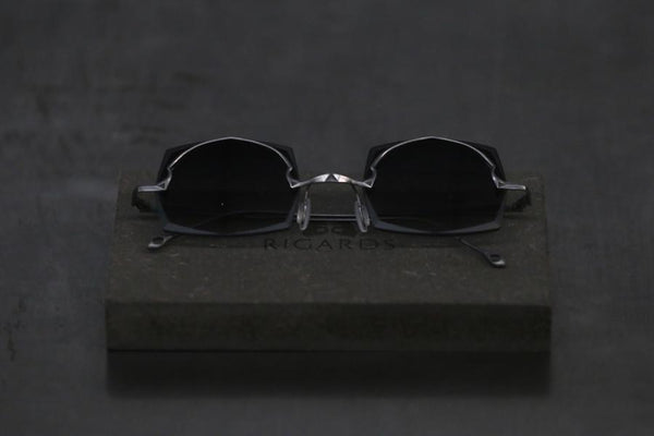 Rigards silver matte blue film glasses RG1049TI